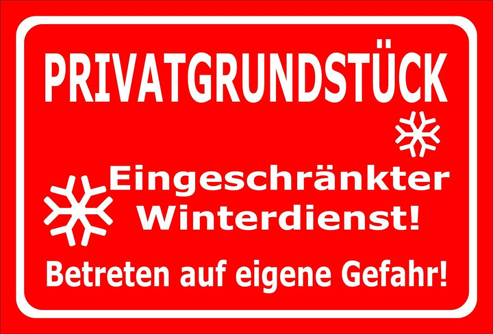 Melis Folienwerkstatt Schild Privat-grundstück - 60x40cm - 3mm Aluverbund – 20 VAR S00018-118-D 60x4