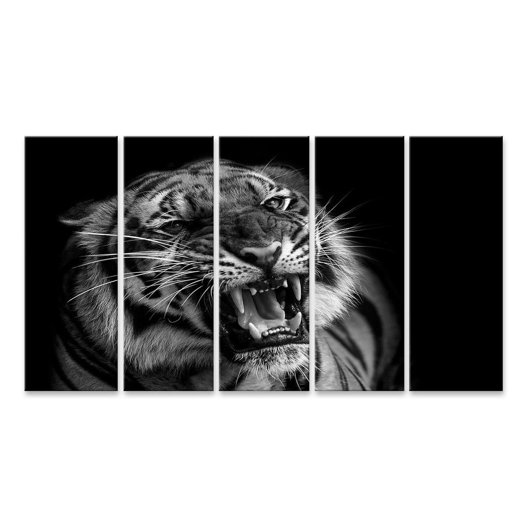 islandburner Bild auf Leinwand Sumatra Tiger Raubkatze Bilder Wandbilder Poster Leinwand 160x80cm -