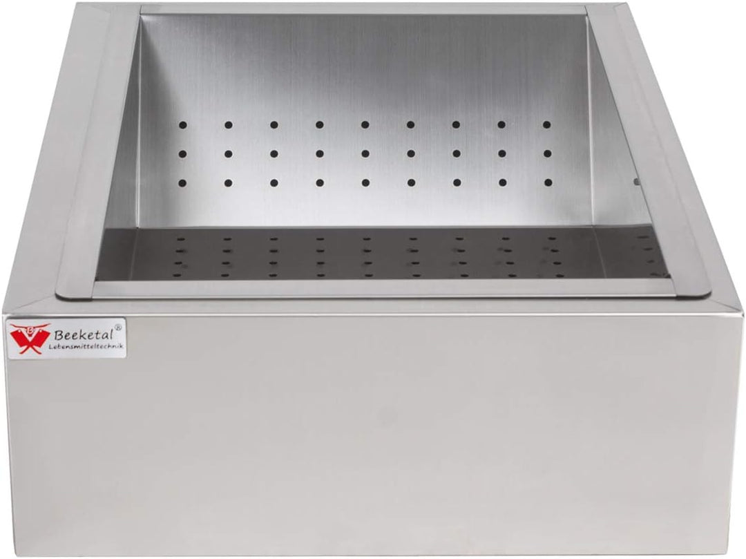 Beeketal 'BPAS-1' Profi Gastro Pommes Abtropfschale aus Edelstahl 2-teilig (Frittierseiher Grundgest