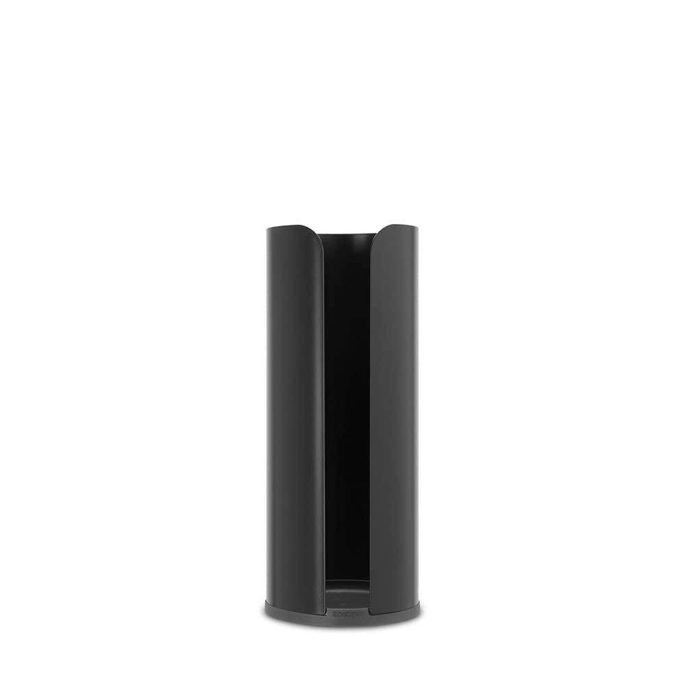 Brabantia 280504 ReNew Collection Toilettenpapierständer, Matt Black
