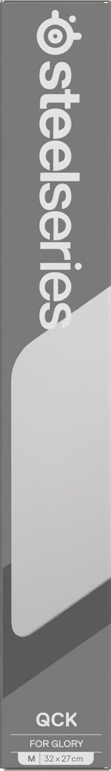 SteelSeries QcK Mauspad (mittel) – Weiss – Anti-Rutsch-Gummierung auf der Unterseite – Bestes Tracki