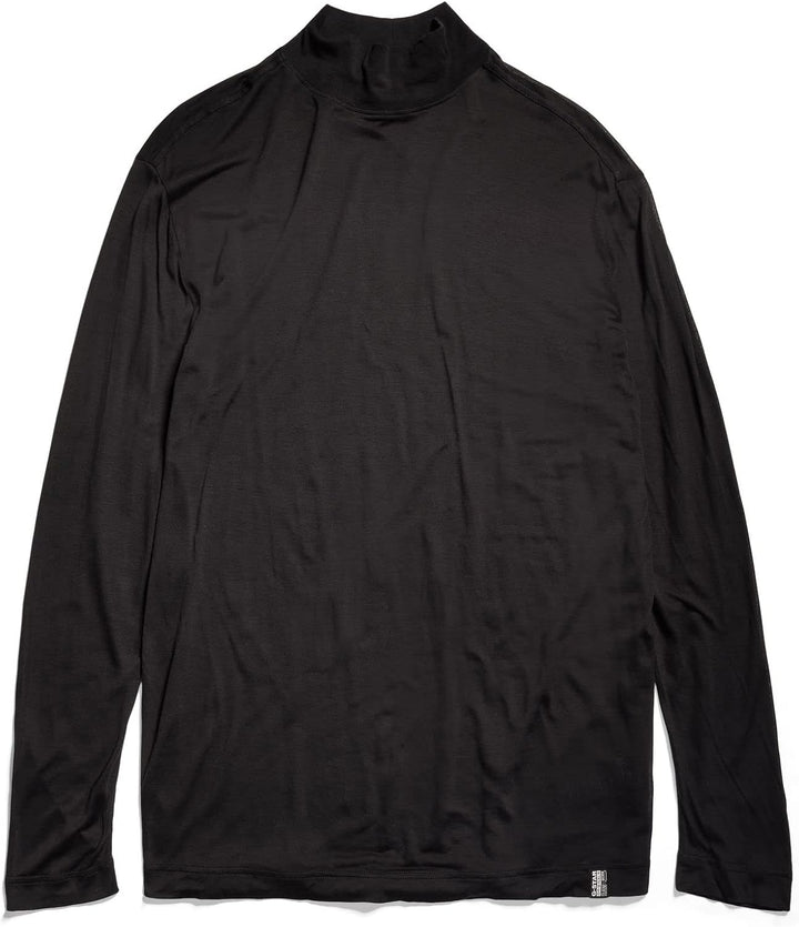 G-STAR RAW Damen Essential Mock Loose Top Tops XXS Schwarz (Dk Black D22764-9908-6484), XXS Schwarz