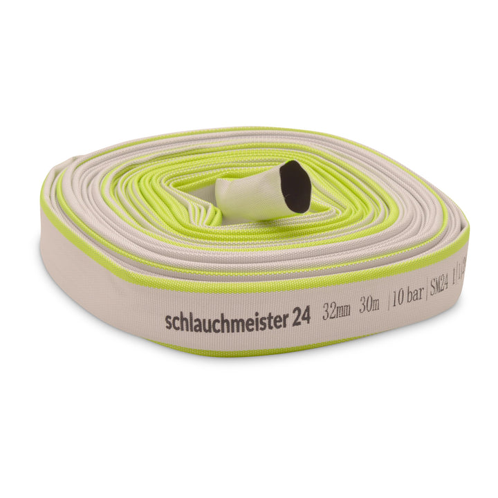 Ø 32 mm - 1 1/4 Zoll, 30 Meter Gewebeschlauch | Industrieschlauch | Bauschlauch | Flachschlauch Gewe