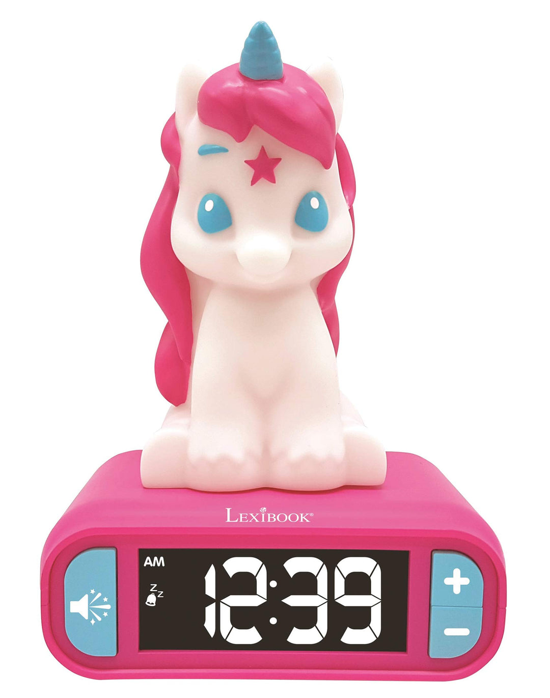 Lexibook -RL800UNI Nachtlicht für Kinder, leuchtend, Einhorn-Soundeffekte, Uhr, Alarm für Mädchen, S