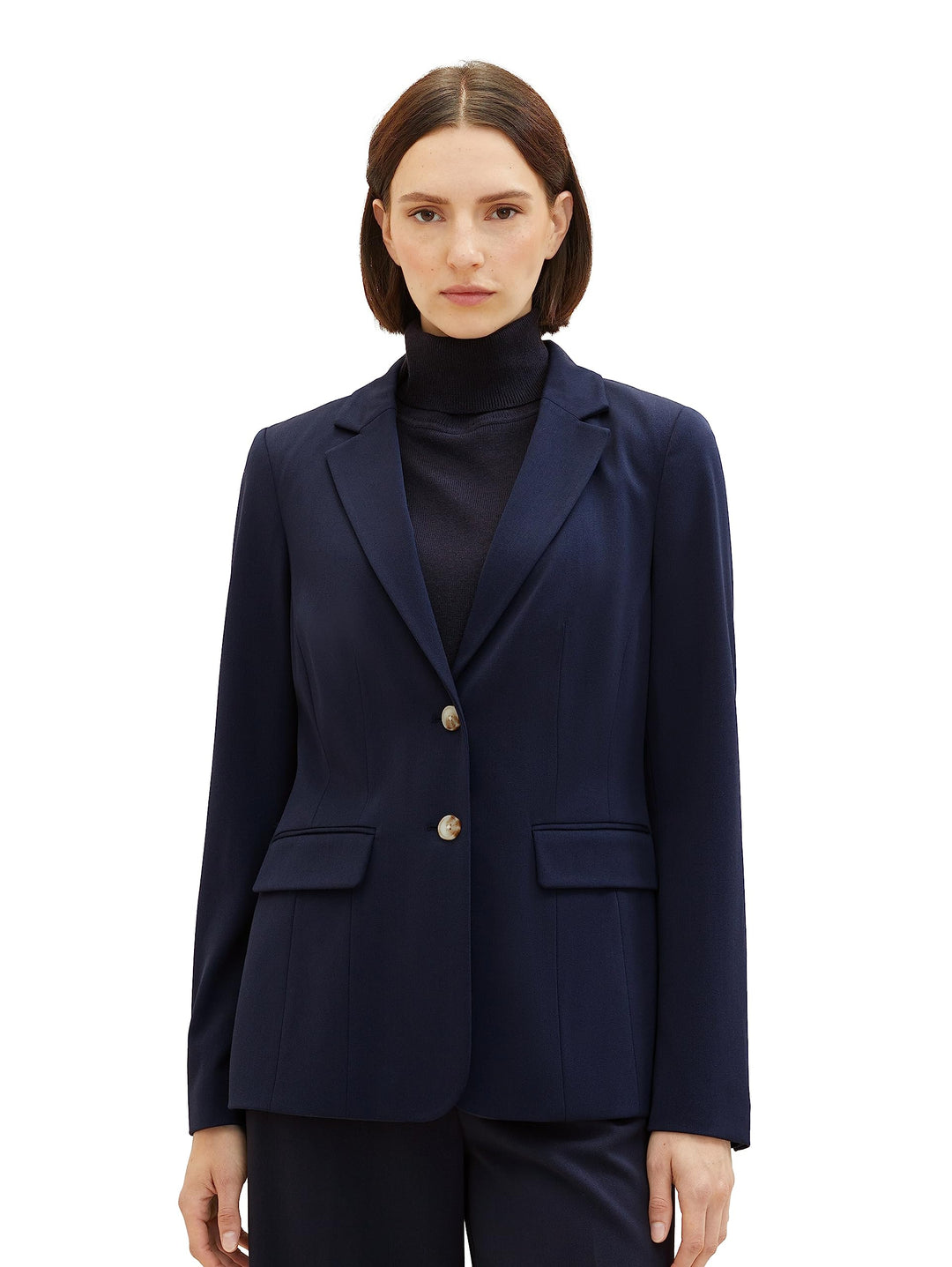 TOM TAILOR Damen Basic Blazer 38 10668 - Sky Captain Blue, 38 10668 - Sky Captain Blue