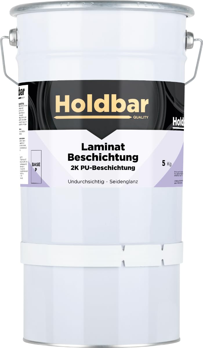 Laminat Beschichtung Lichtgrau (RAL 7035) 5 Kg - Laminat Farben - Schützt Laminat Boden - 2-Komponen