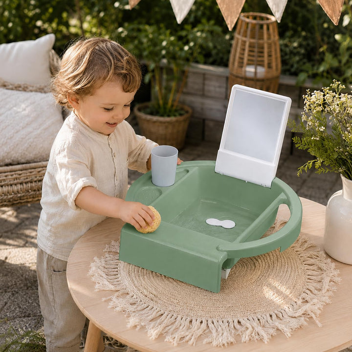 Rotho Babydesign Kiddy Wash Exclusiv, shale green/white/stone grey grün, grün