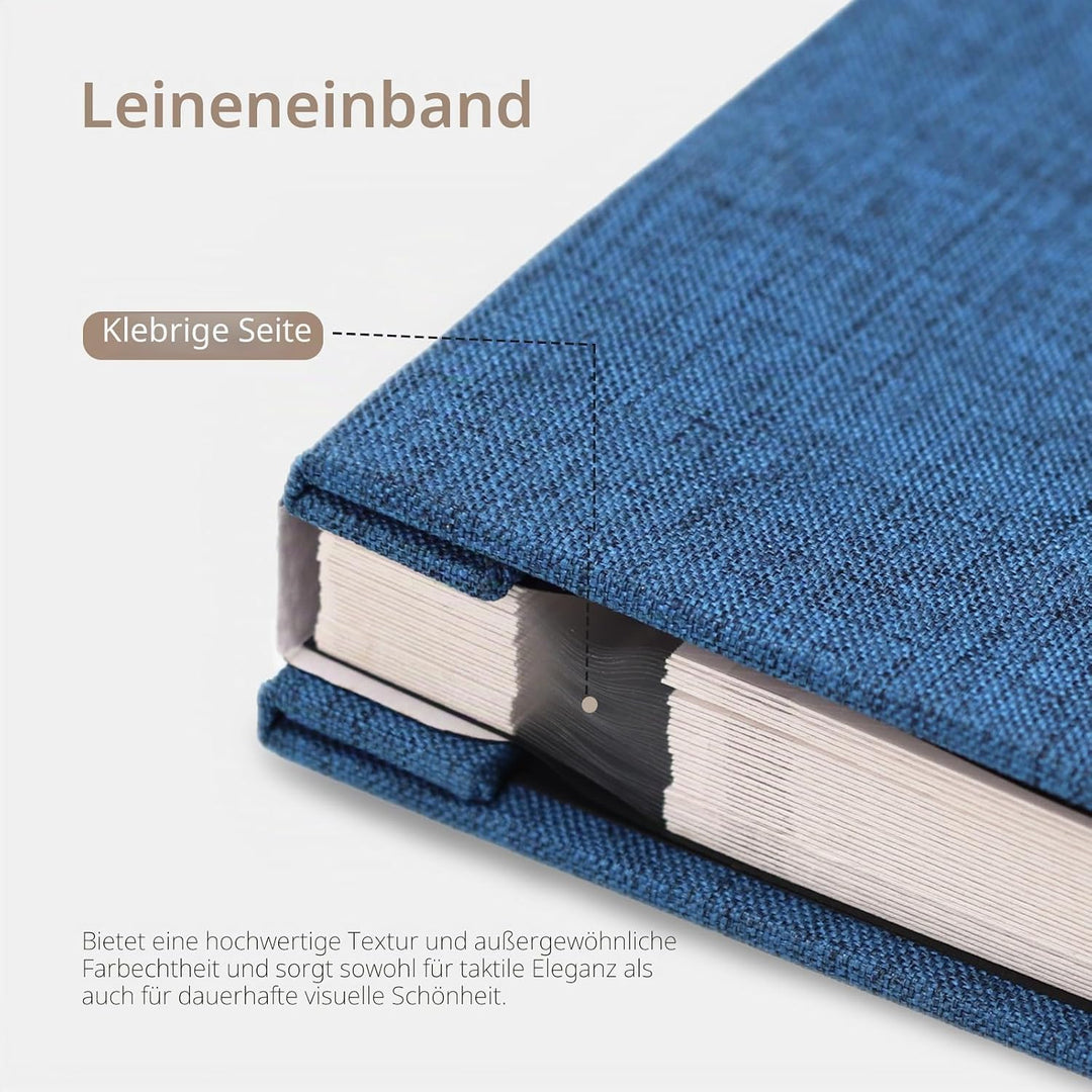 Vienrose Fotoalbum, selbstklebend, 10,2 x 15,2 cm, 12,7 x 17,8 cm, 21,6 x 27,9 cm, Scrapbook mit Met
