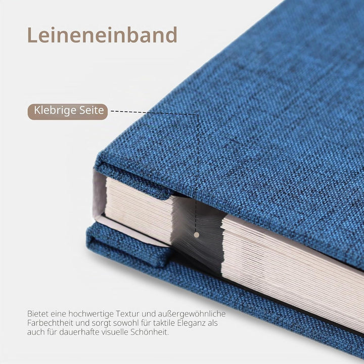 Vienrose Fotoalbum, selbstklebend, 10,2 x 15,2 cm, 12,7 x 17,8 cm, 21,6 x 27,9 cm, Scrapbook mit Met