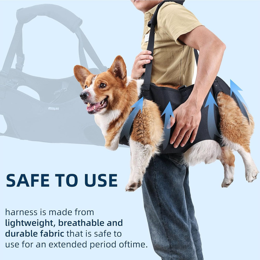 Hundetragetasche, Notfallrucksack für Haustiere, Beine, Unterstützung & Rehabilitation, Hunde-Liftge