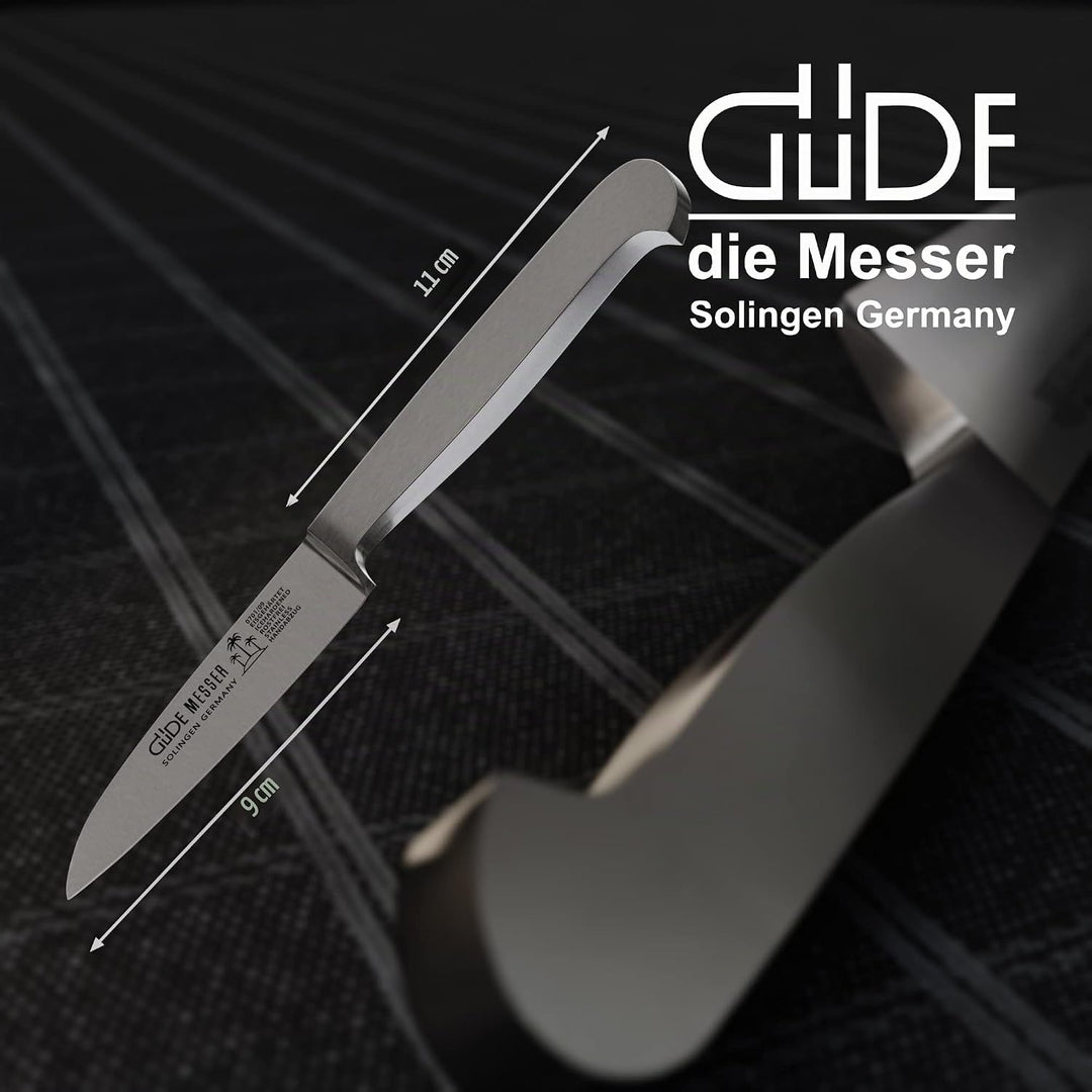 GÜDE Solingen - Gemüsemesser geschmiedet, 9 cm, Ganzstahl, KAPPA, Handmade Germany Gemüsemesser 9 Cm