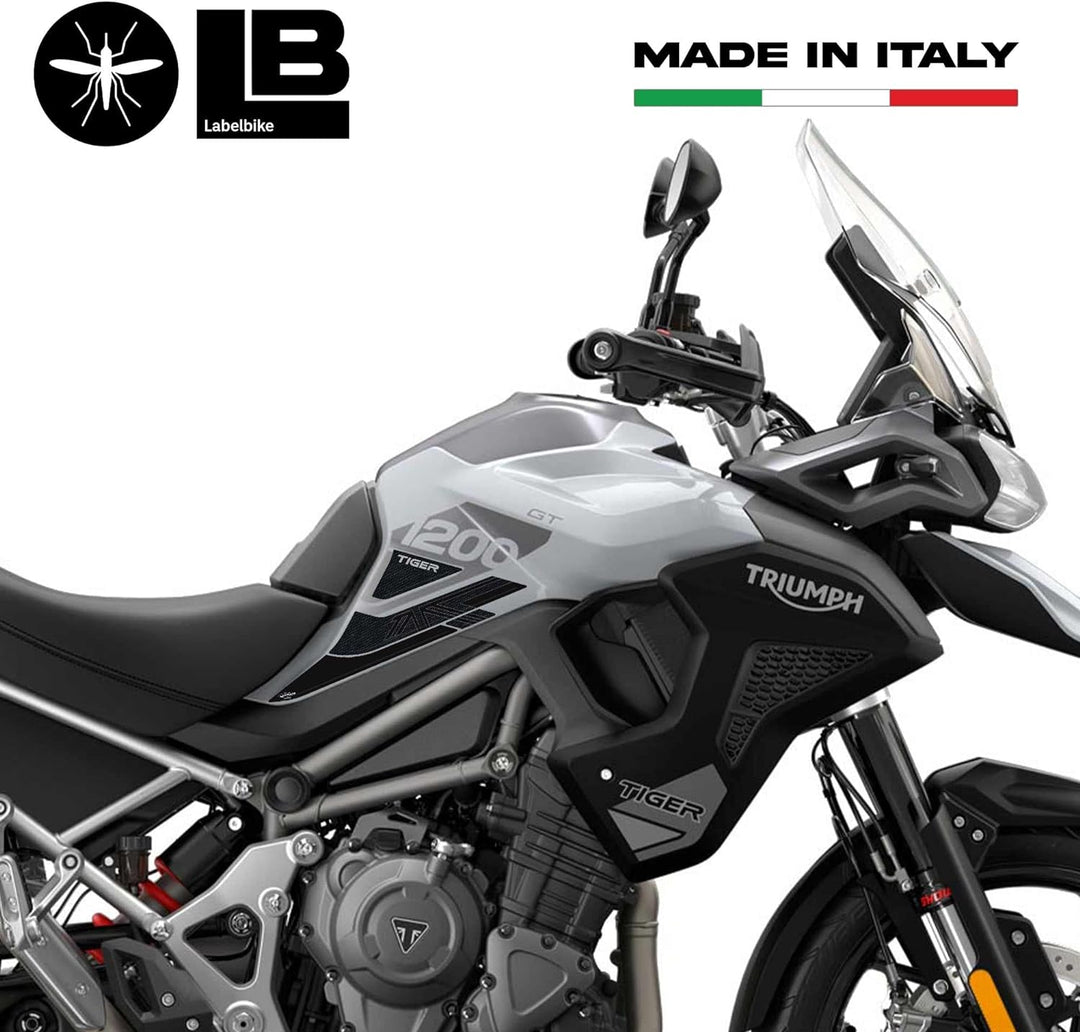 3D Aufkleber Seitenschutz kompatibel mit Triumph Tiger 1200 GT und GT Pro