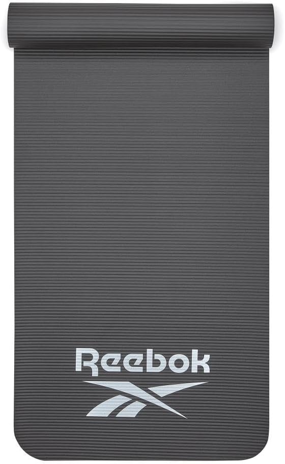 Reebok Trainingsmatte - Rutschfeste Gymnastikmatte aus natürlichem Gummi in 7mm, 10mm, 15mm und vers