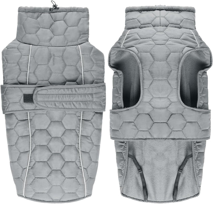 Aiboria Hundejacke Warme Hundemantel Winter Reflektierende Mittelgrosse Welpen Hundepullover Fleece