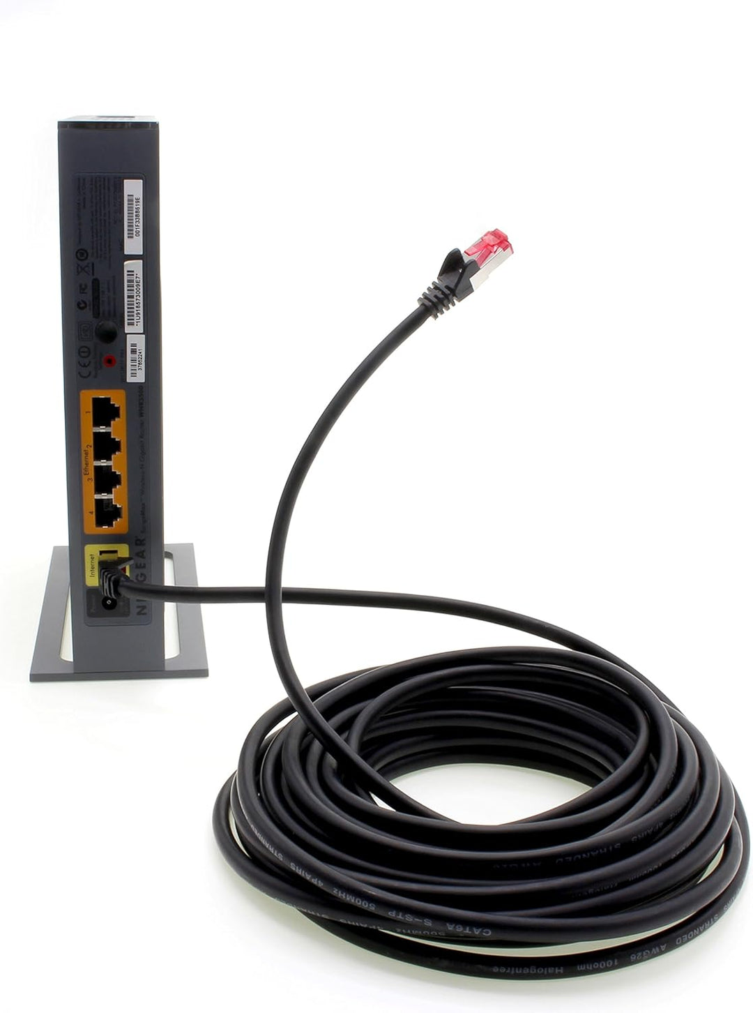 1aTTack.de 7,5m - schwarz - 10 Stück - Netzwerkkabel CAT6a (10Gb/s) S-FTP CAT 6a Lankabel - GHMT zer