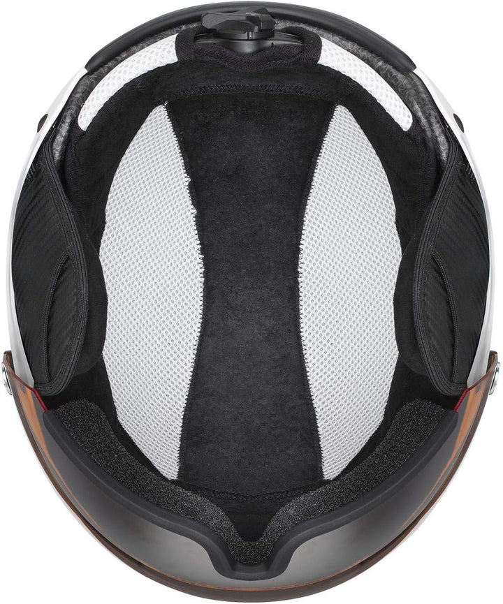 uvex hlmt 500 visor - Skihelm für Damen und Herren - mit Visier - individuelle Grössenanpassung Sing