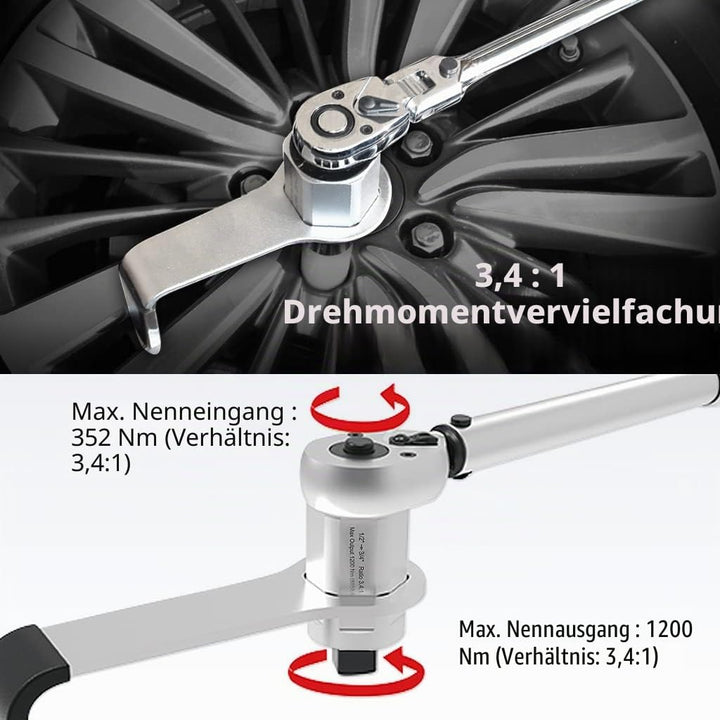 FIRSTINFO F3220DF2 | 1/2" | Drehmomentverstärker | Drehmomentvervielfältiger | 3.4:1, 1200 NM Output