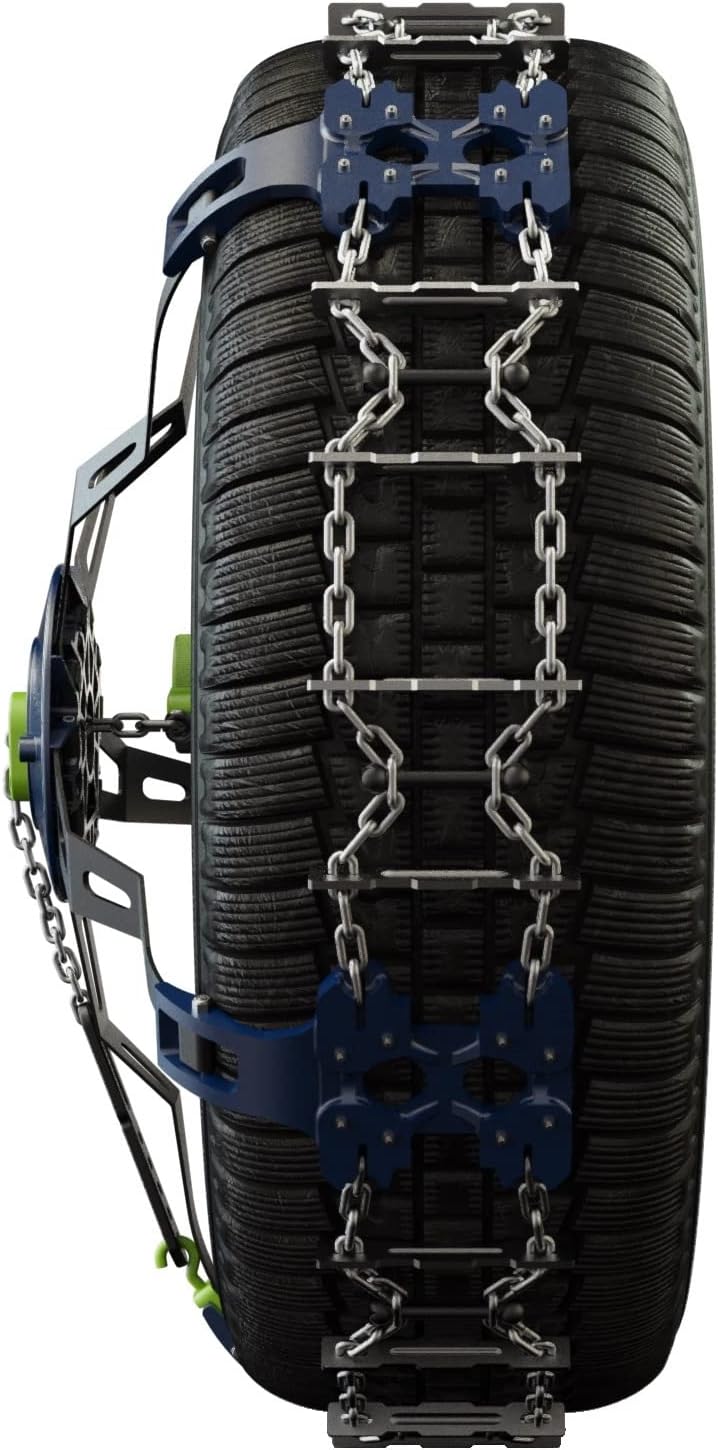 Veriga T-U60 TRACTIVA SUV Laufflächen Schneeketten Satz (1 Paar= 2 Stück) automatische Spannung & ko