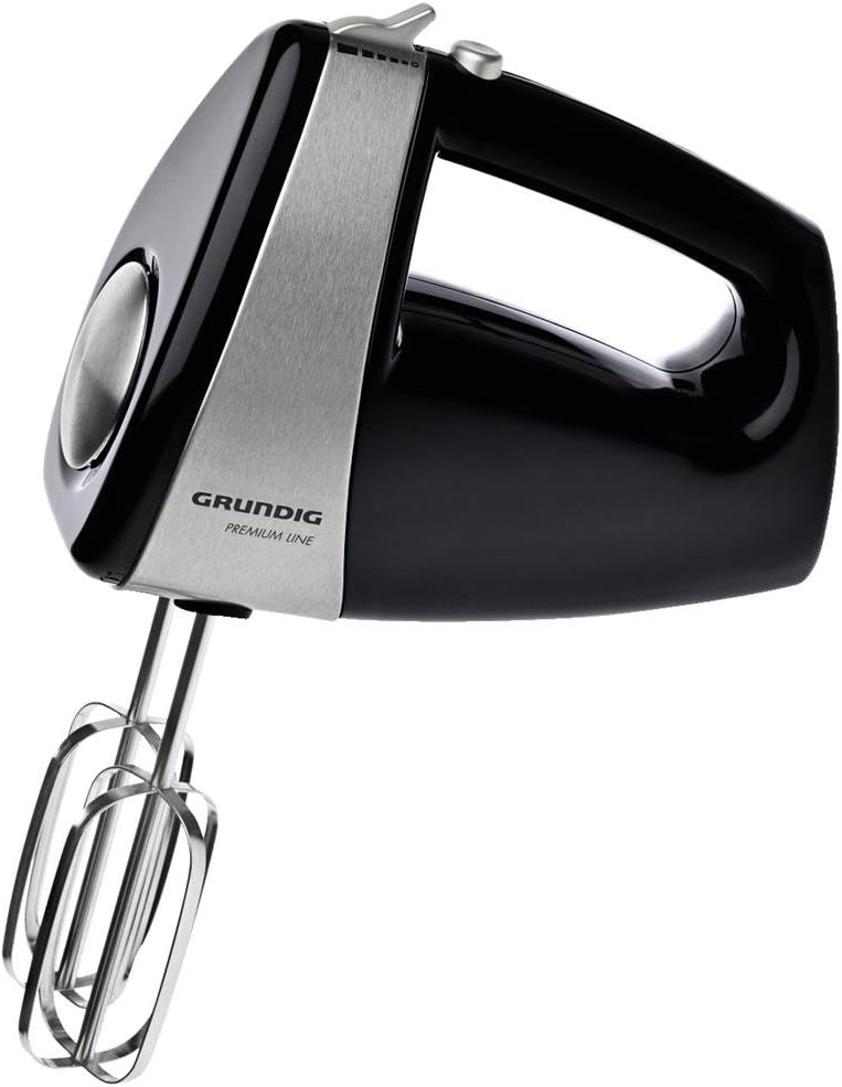 Grundig HM 5040 Premium-Handmixer (300 Watt), schwarz-silber Single, Single
