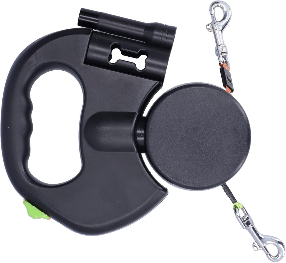 Nimomo Hundeleine, Automatische Leinen Hundeleine Einziehbare Doppel-Hundeleine Dog Lead Pet Leash 1