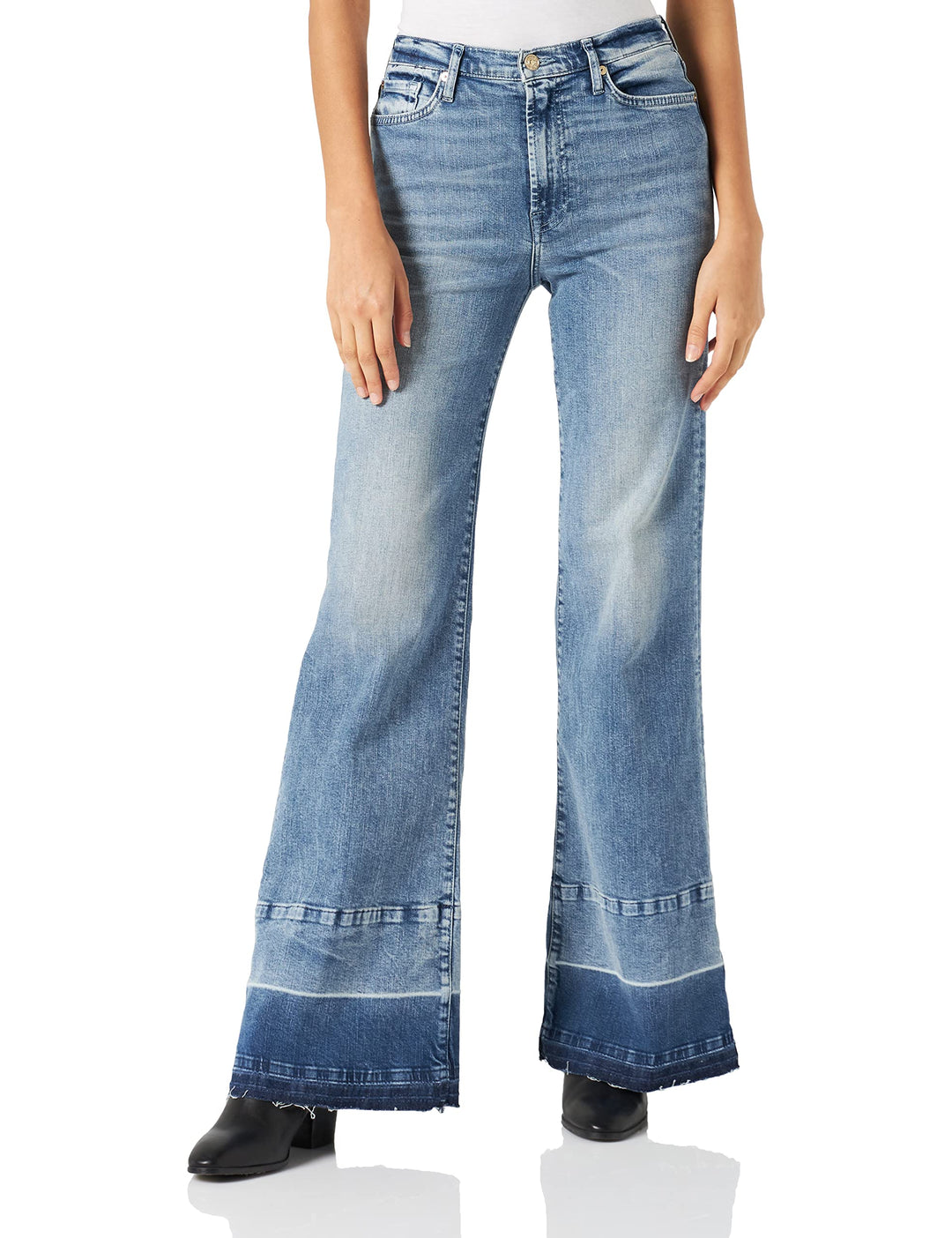 7 For All Mankind Damen Modern Dojo Jeans 31 Light Blue, 31 Light Blue