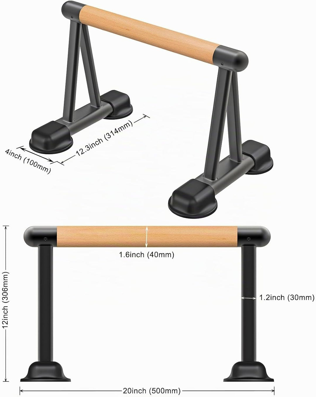 Dolibest Liegestützgriff, Calisthenics Parallettes Push up Griffe Fitness Handstand Boden rutschfest