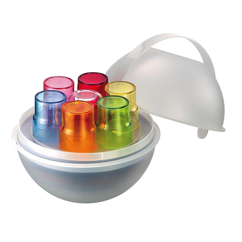 Guzzini - Happy Hour, Picknick Set 6 Personen PIC BOLL - Verschiedene Farben, 27,5 x 27 x h23,5 cm -