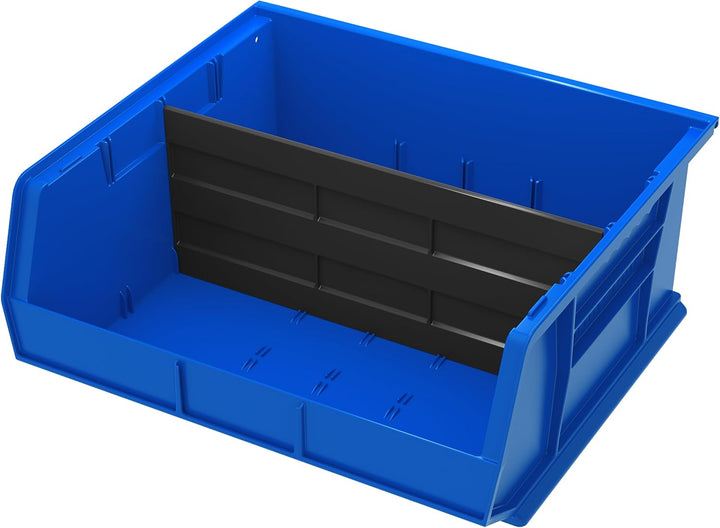 akro-mils 41250 quer Breite Trennwand für 30250 Akro Bin, schwarz, 6er Pack
