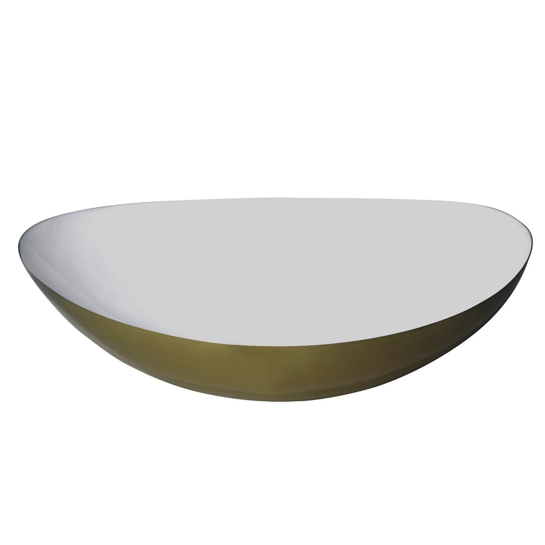 LaLe Living Schale - Glam - aus Eisen in Gold/Weiss, 23,5x7cm