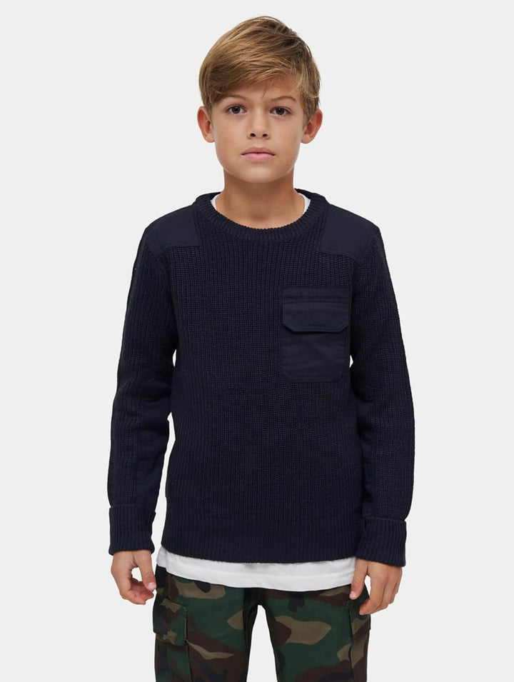 Brandit Kids BW Pullover, Grössen 122 bis 176 122-128 Navy, 122-128 Navy