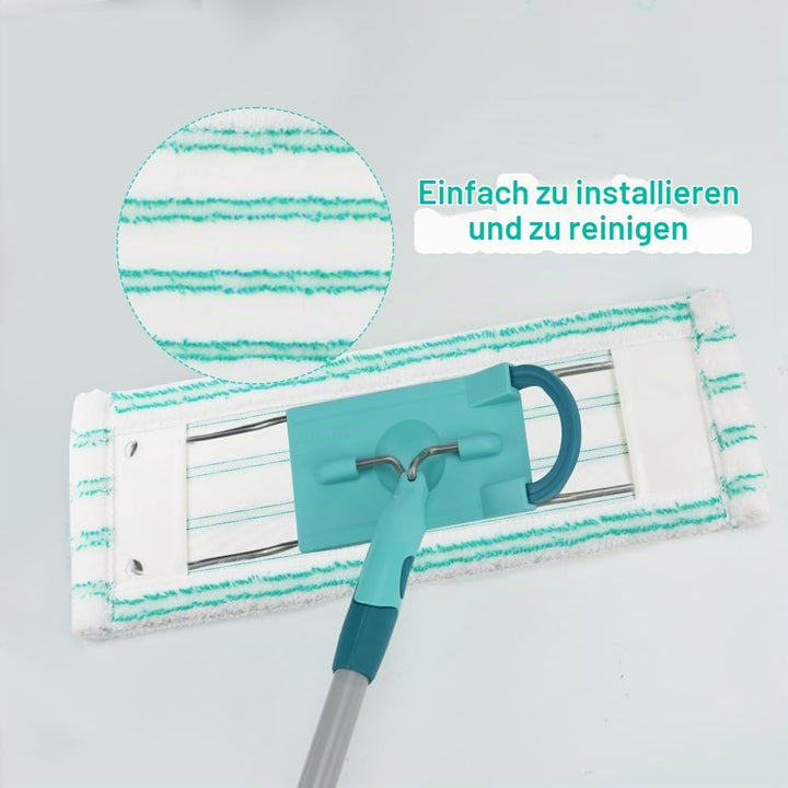 3 Stück Wischbezug Ersatzbezug für Leifhat Profi XL Micro Duo 42cm Bodenwischer Ersatzbezug für alle