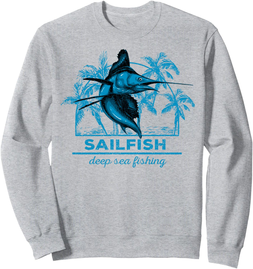 Trendy Sailfish Deep Sea Fishing Sweatshirt