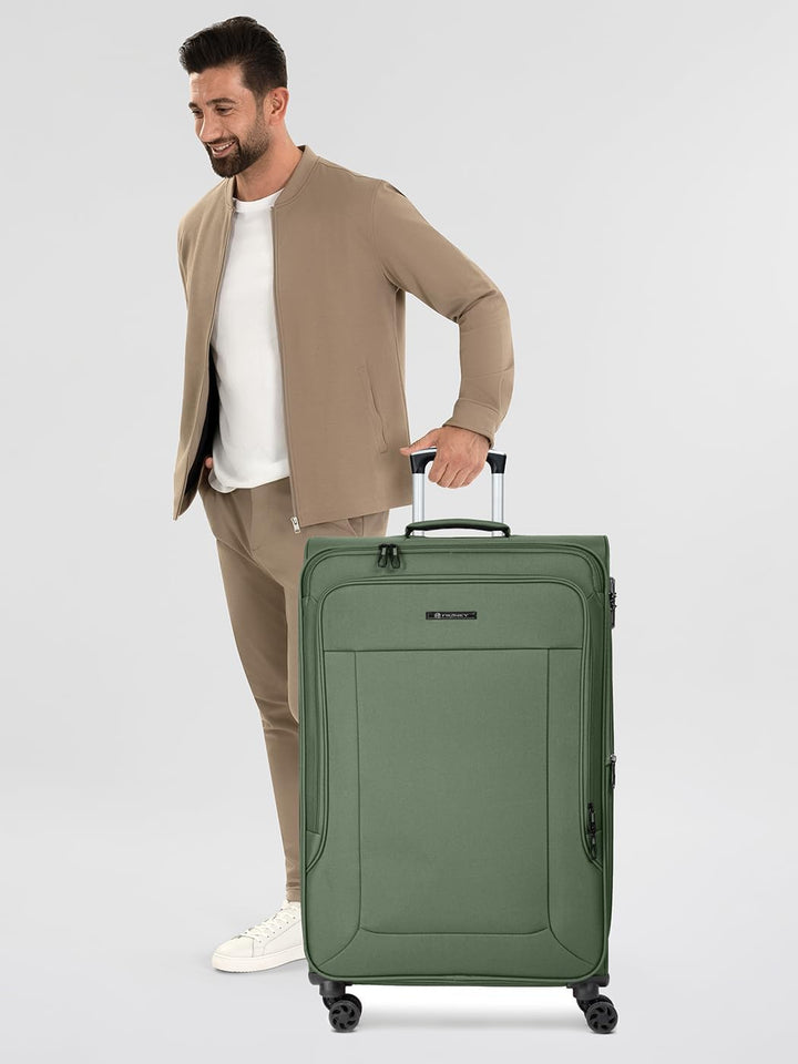 Franky Check-in Koffer für Damen und Herren | grosser XL Trolley 48 x 31 x 79 cm aus hochwertigem, f