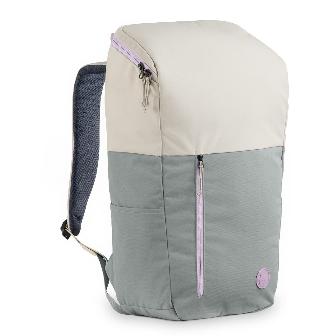 hauck Pack N Walk, Beige Sage - Wickelrucksack und Wickeltasche 22 Liter mit Innentaschen, Aussenfäc