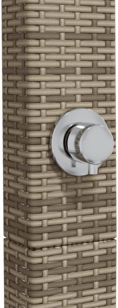 Festnight Gartendusche mit Bodenplatte Holz Aussendusche Garten Outdoor Dusche Garten Pool Pooldusch