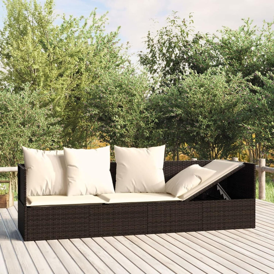 Tidyard Sonnenliege Gartenliege Gartensofa Gartenbett Relaxliege Freizeitliege Rattanliege Outdoor L