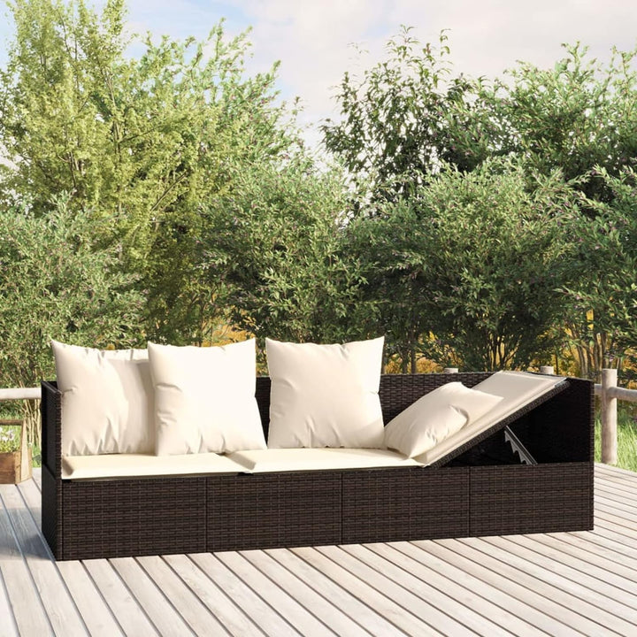 Tidyard Sonnenliege Gartenliege Gartensofa Gartenbett Relaxliege Freizeitliege Rattanliege Outdoor L