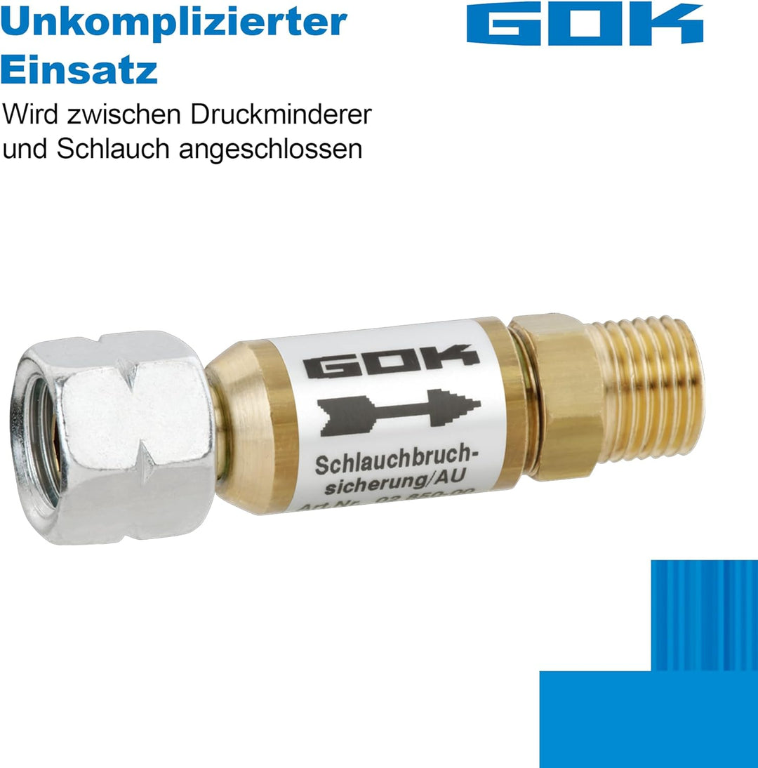 Schlauchbruch-Sicherung Grösse->30mbar