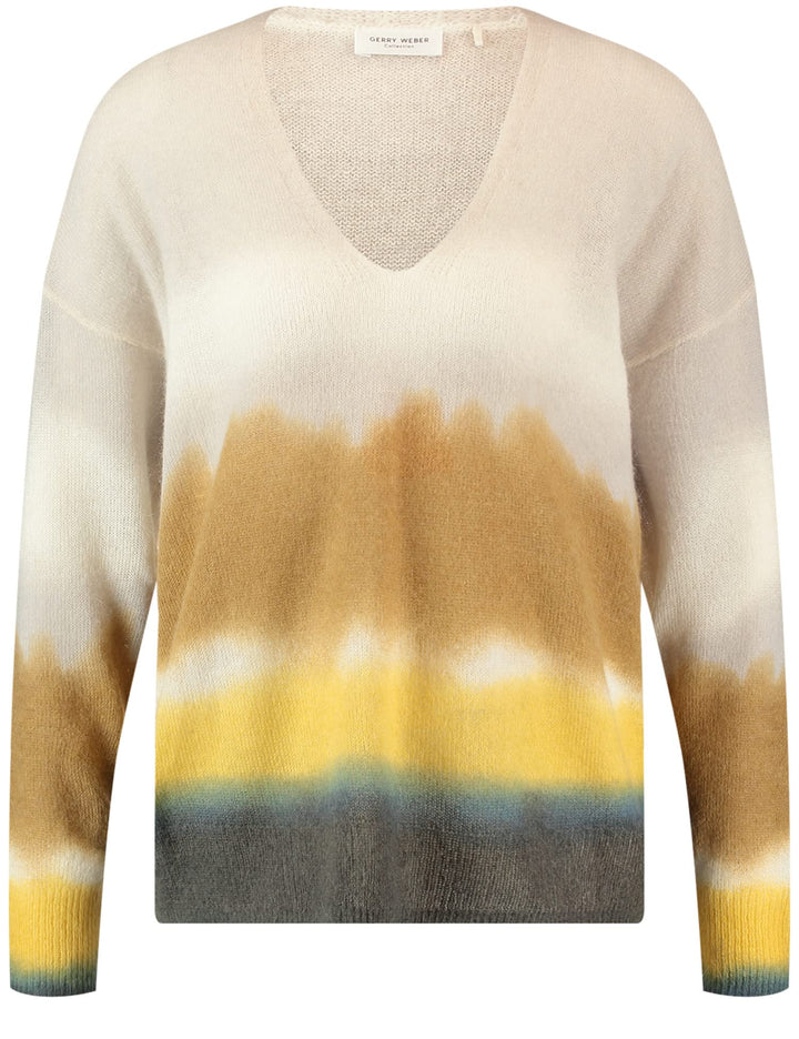 GERRY WEBER Damen 871010-35713 Pullover, Cedar/Leaf/Clay, 42