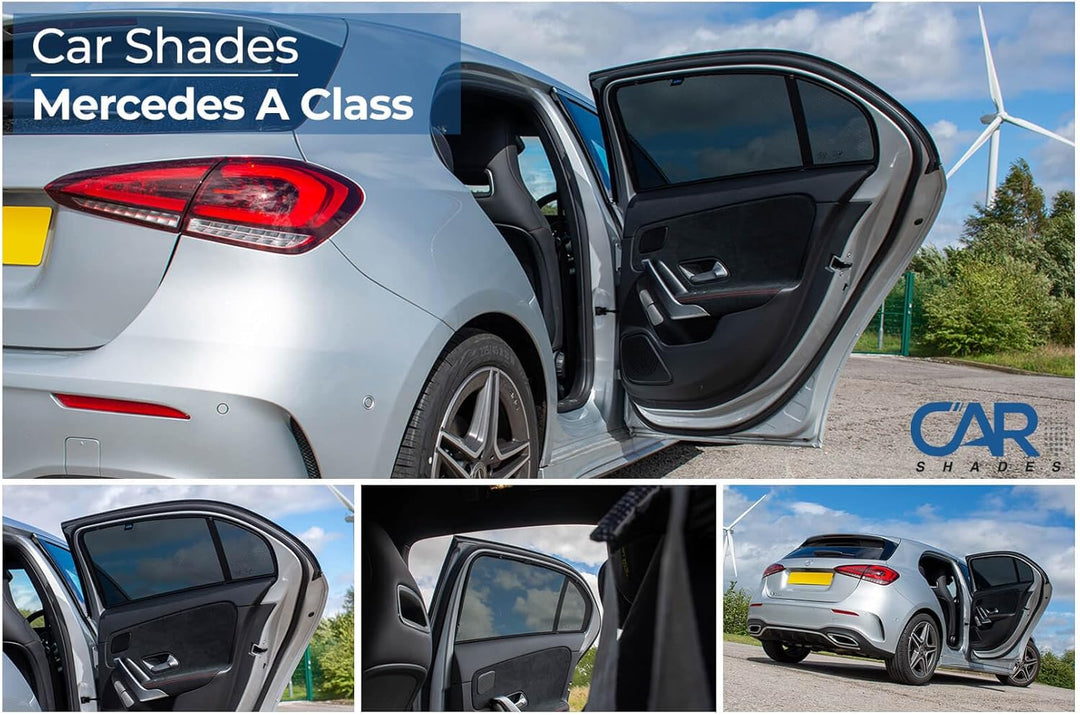 Satz Car Shades (Hintertüren) kompatibel mit Mercedes A-Klasse W177 HB 5-türer 2018- (2-teilig)