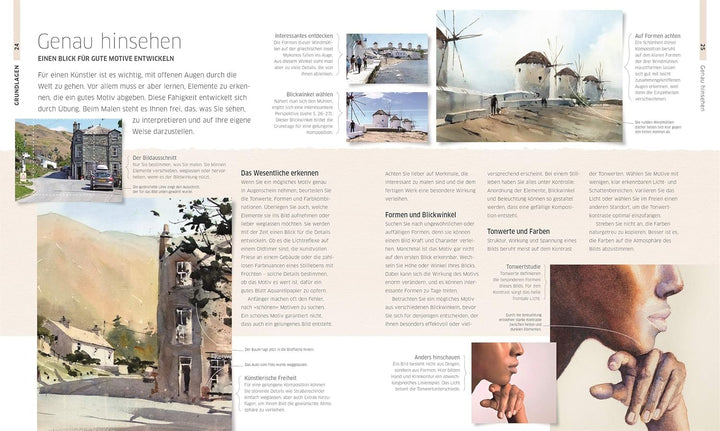 Meisterschule Aquarell: Materialien, Motive, Stile. Alle Techniken Schritt für Schritt, Gebundenes B