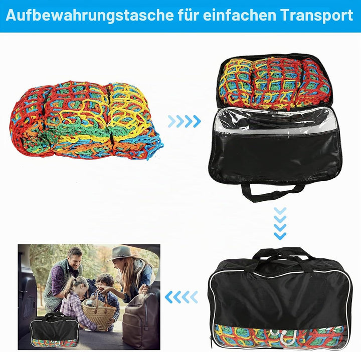 Kletternetz Spielplatz, Doppeltschichten Kinder Sicherheitsnetz Klettergerüst Netz Kinder Garten, 3