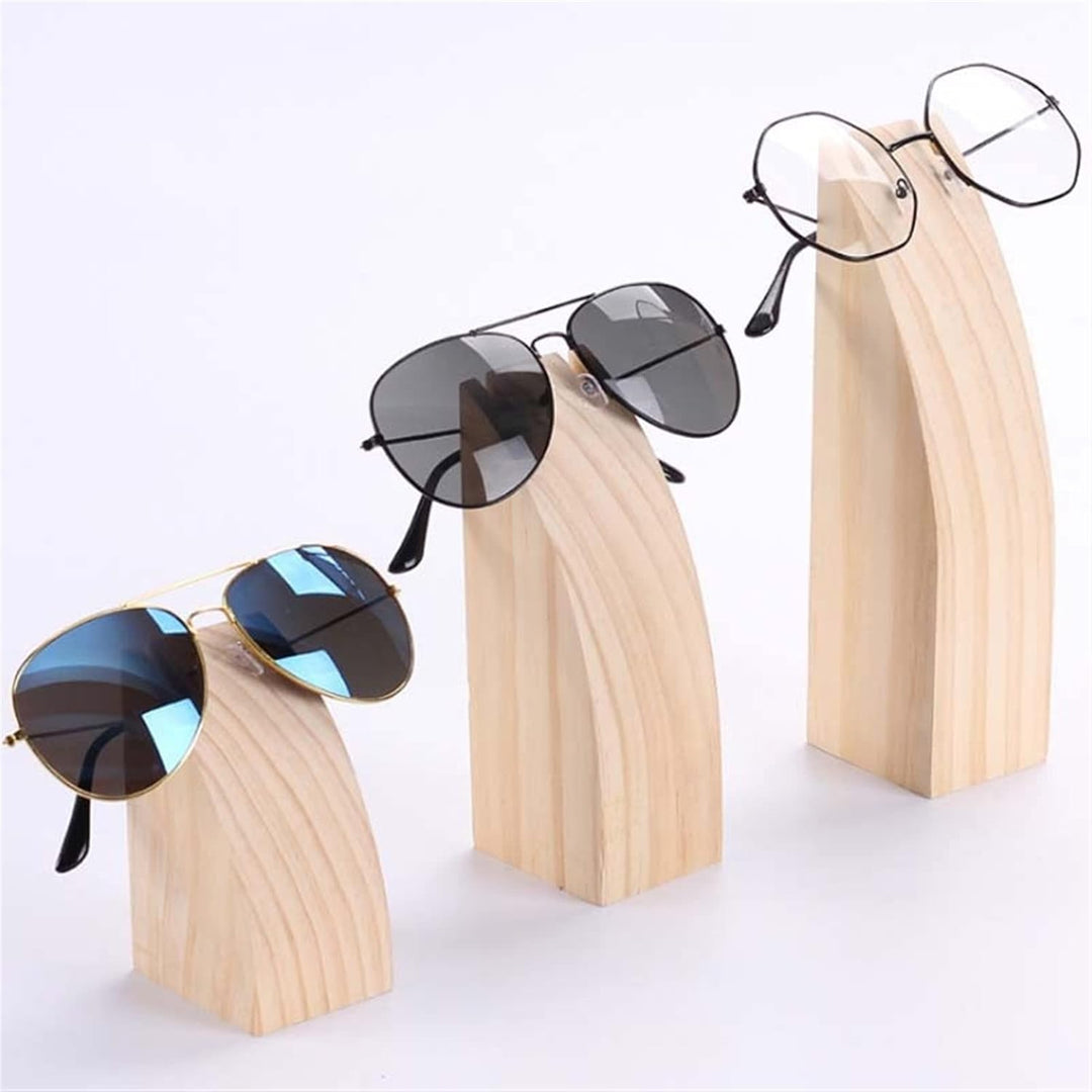 TOMYEUS Brillenhalter 3D Holzschnitzereien Sonnenbrillenanzeige Rack Regal Brillen Show Stand Halske