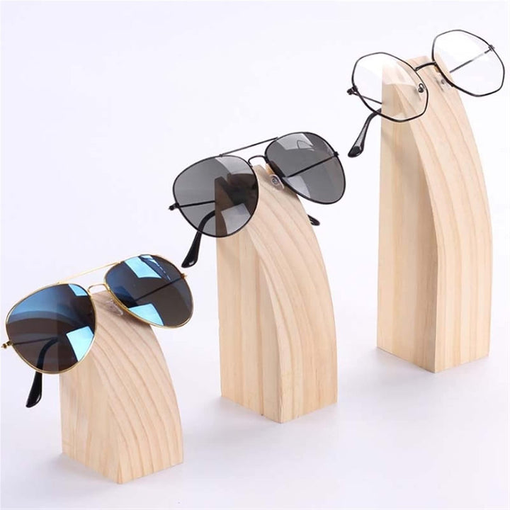 TOMYEUS Brillenhalter 3D Holzschnitzereien Sonnenbrillenanzeige Rack Regal Brillen Show Stand Halske