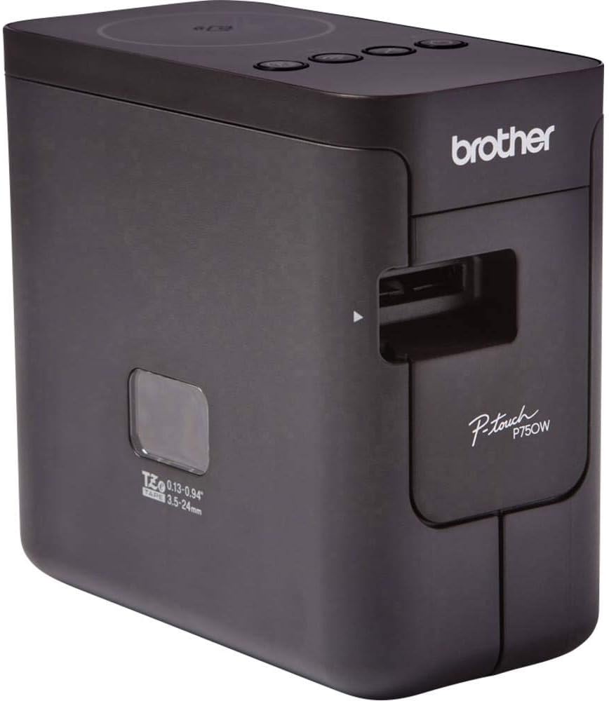 Brother PT-P750W Beschriftungsgerät für den PC inklusive WLAN und NFC (für 3,5 bis 24 mm breite TZe-