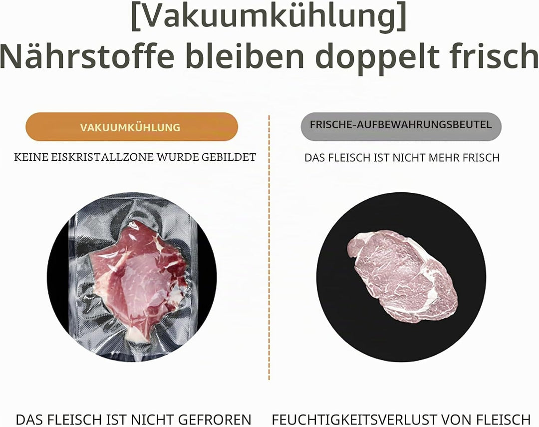 Mini Vakuumiergerät, Tragbar Vakuumierer für kontinuierliches Arbeiten mit hoher Geschwindigkeit, Fo