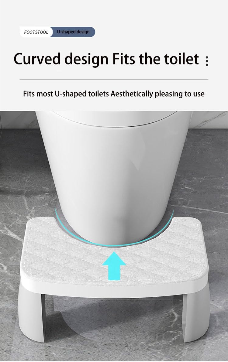 Toilette Töpfchen Hocker für Badezimmer, 7" Heavy Duty Kunststoff Portable Poop Fuss Hocker für Erwa