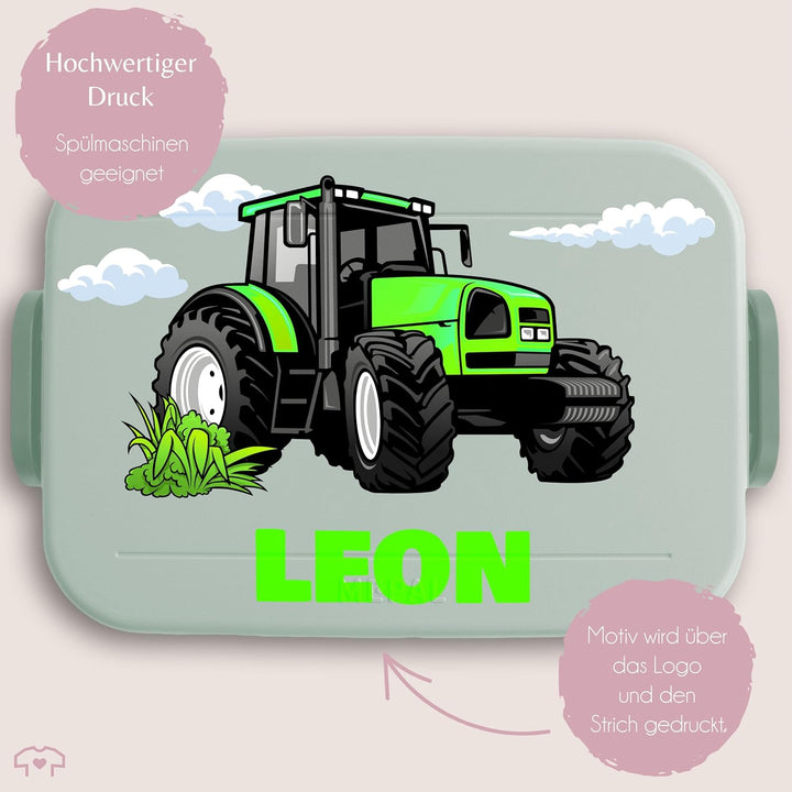 Kinder Bento Box Midi Lunchbox für Mepal Bentobox - Traktor Schlepper Zugmaschine Trecker - 900 ml -