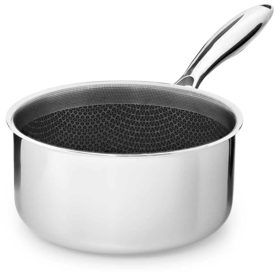 Stielkasserolle 18 cm | Beschichteter Kochtopf Induktion 2?L | Sossentopf Für Alle Herdarten | Kratz