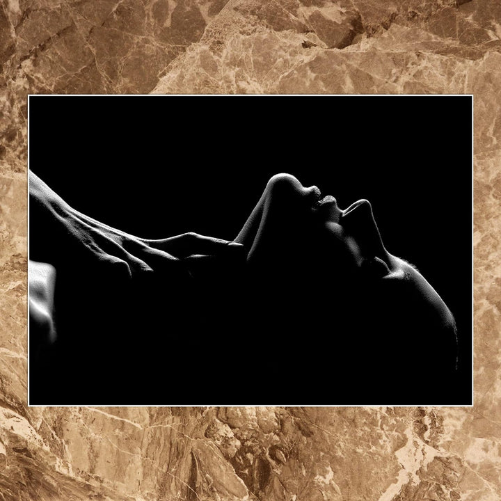 wandmotiv24 Poster als Wanddeko, Grösse 100x70cm, sinnliches Foto, Gesicht, Körper, Frau, Model, Sex